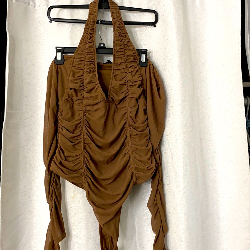 Fashion nova, tan bodysuit